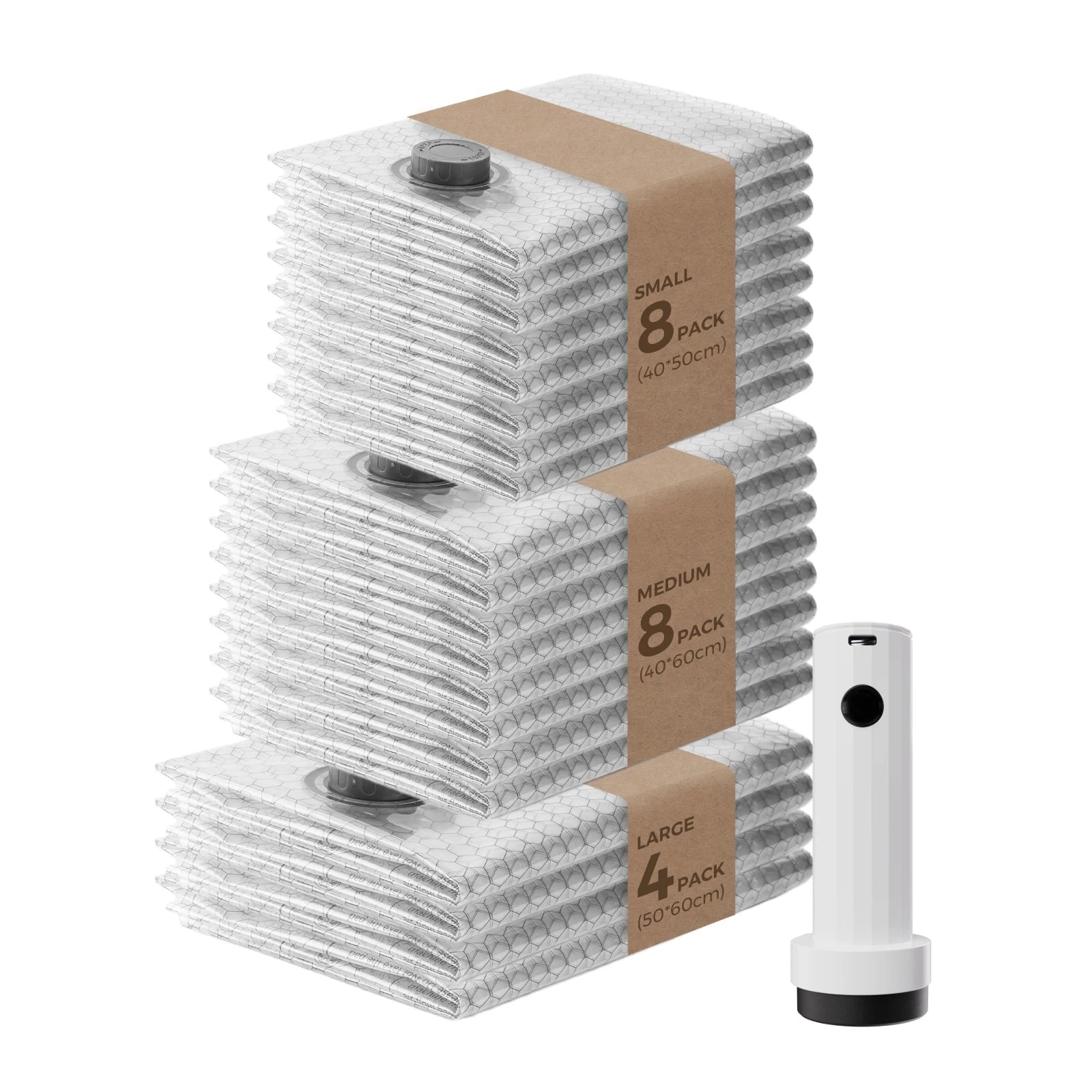 SPACEORA AirPack™ Max Kit – 20 Bags + AirPump