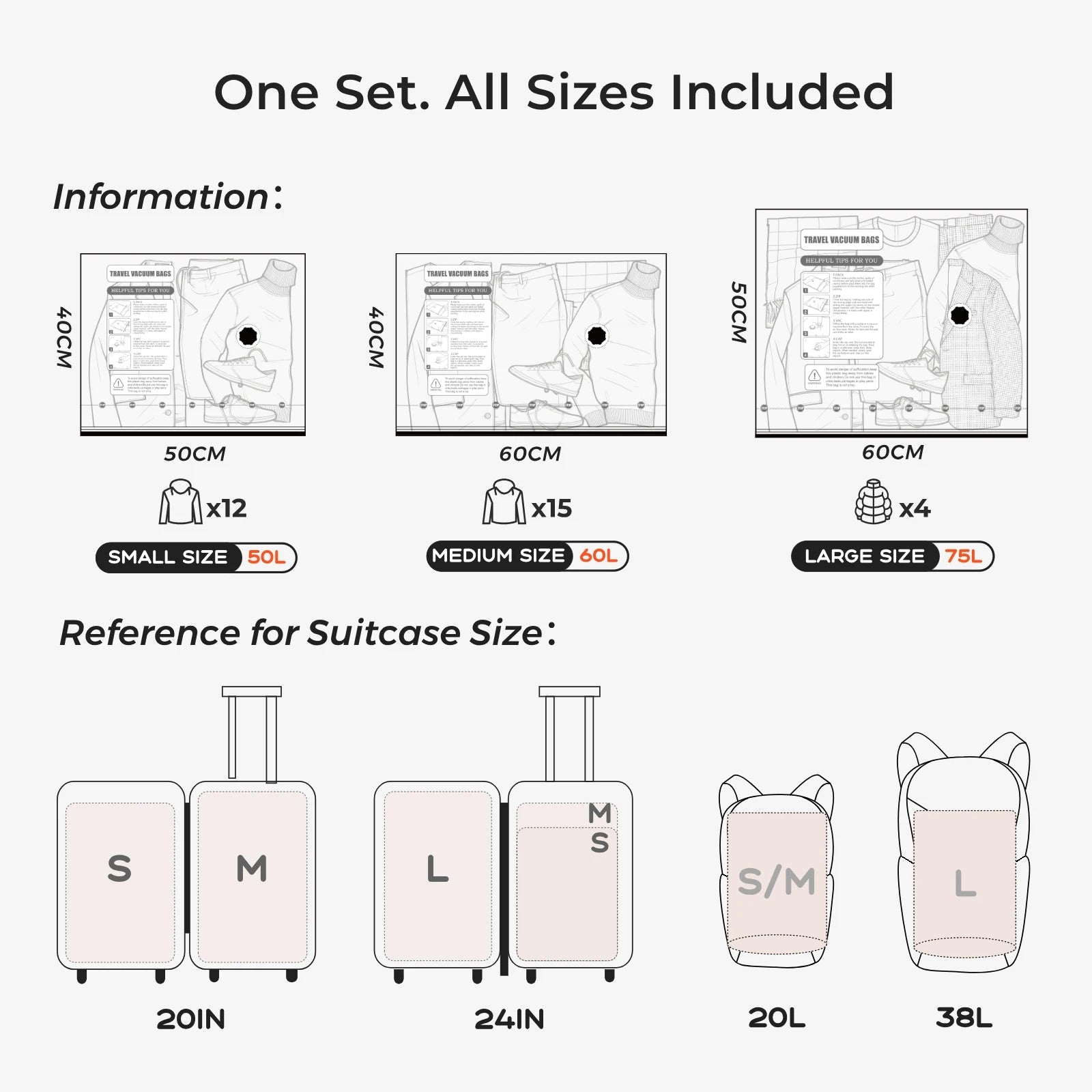 SPACEORA AirPack™ Large – 5 Pack